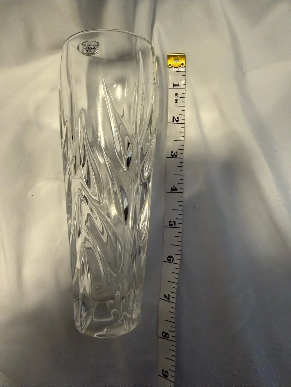 Gorham Crystal Star Blossom 7-inch flower vase